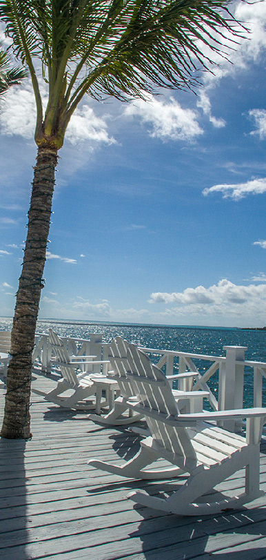 The Deck of Sunsetter, The restaurant at Orchid Bay Marina