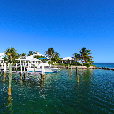 View from the dock