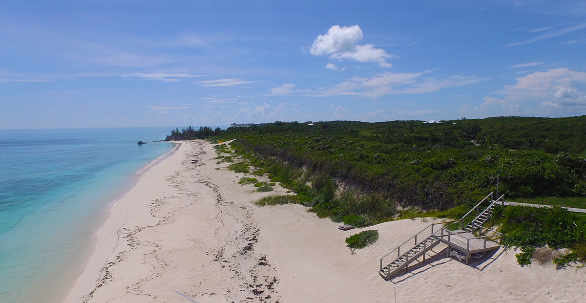 Aerial View of the beach at Orchid Bay